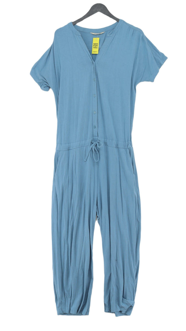 Woolovers Women's Jumpsuit M Blue Viscose with Cotton