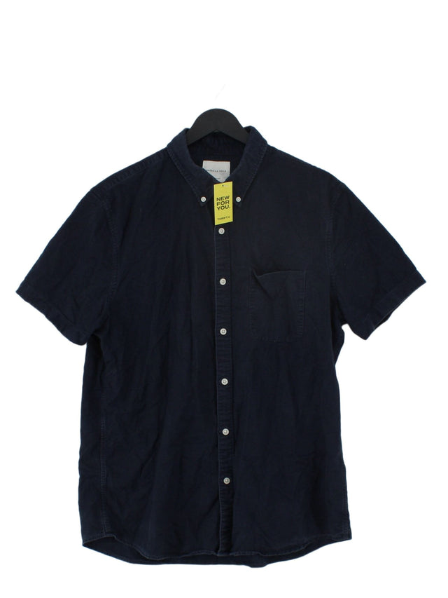 American Eagle Outfitters Men's Shirt L Blue 100% Cotton