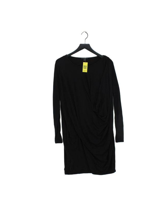 COS Women's Midi Dress S Black Viscose with Elastane