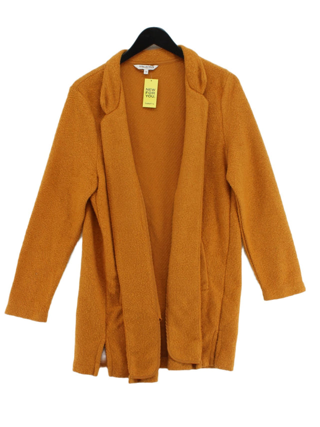 The Collection Women's Cardigan UK 14 Yellow 100% Polyester