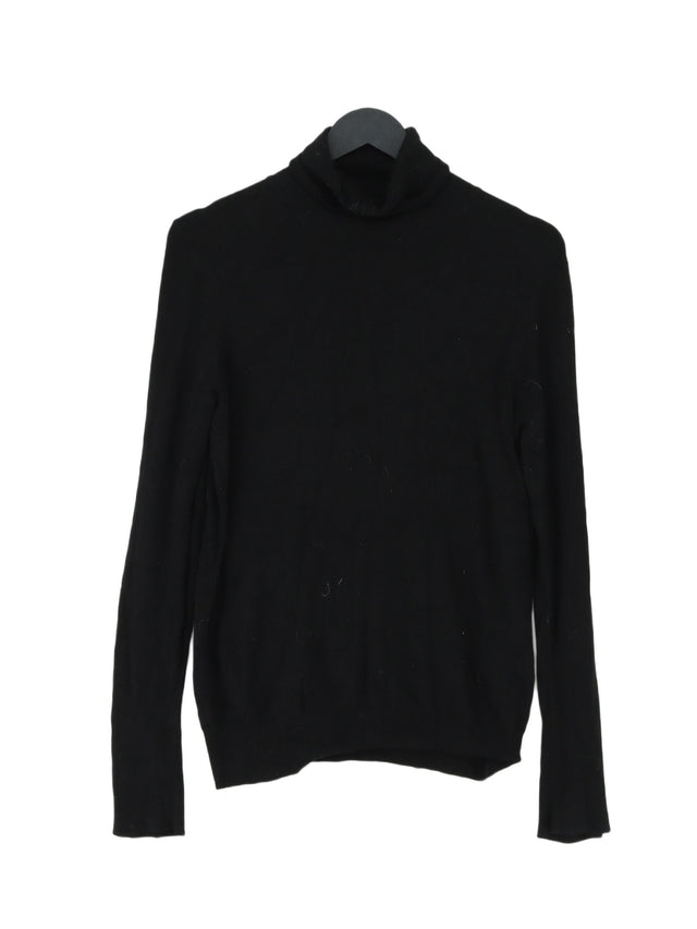 Zara Knitwear Women's Top M Black 100% Viscose