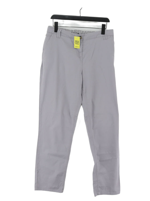 Maine Women's Suit Trousers UK 14 Grey Cotton with Elastane