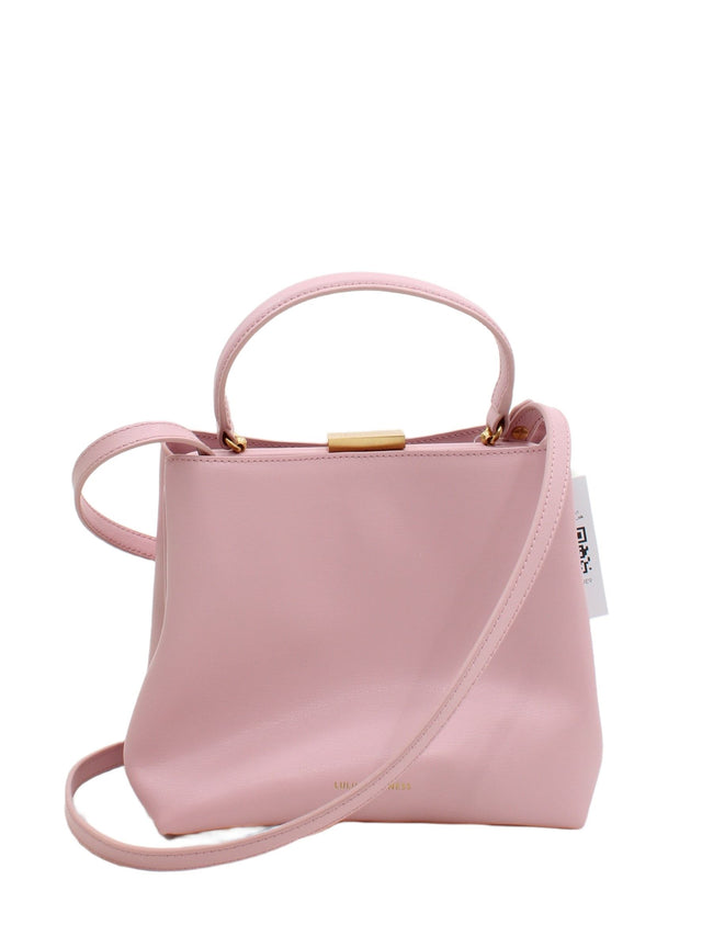 Lulu Guinness Women's Bag Pink Leather with Cotton, Polyester