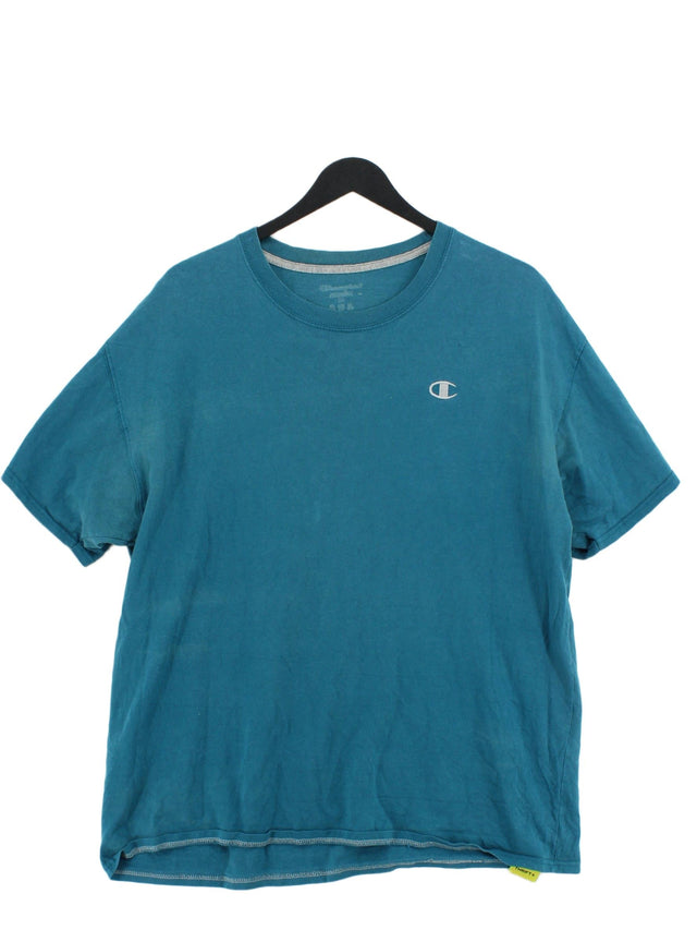 Champion Women's T-Shirt XXL Blue 100% Cotton