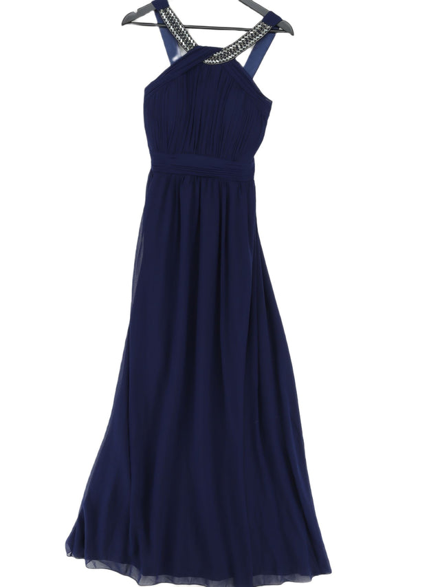 Little Mistress Women's Maxi Dress UK 14 Blue Polyester with Elastane