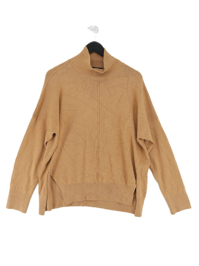 French Connection Women's Jumper S Brown Acrylic with Elastane, Nylon, Polyamide