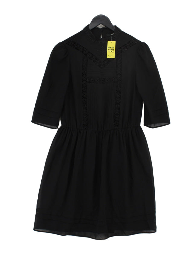 Oasis Women's Midi Dress UK 10 Black 100% Polyester