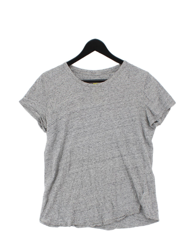 Gap Women's T-Shirt M Grey 100% Cotton