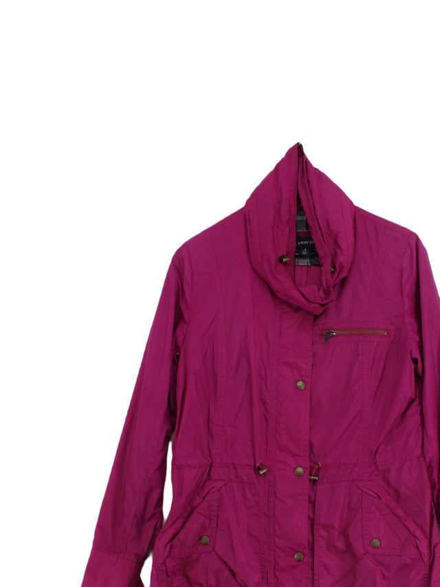 Lands End Women's Jacket S Purple Nylon with Polyester