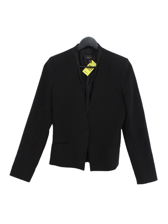 Mango Women's Blazer S Black Polyester with Elastane, Viscose