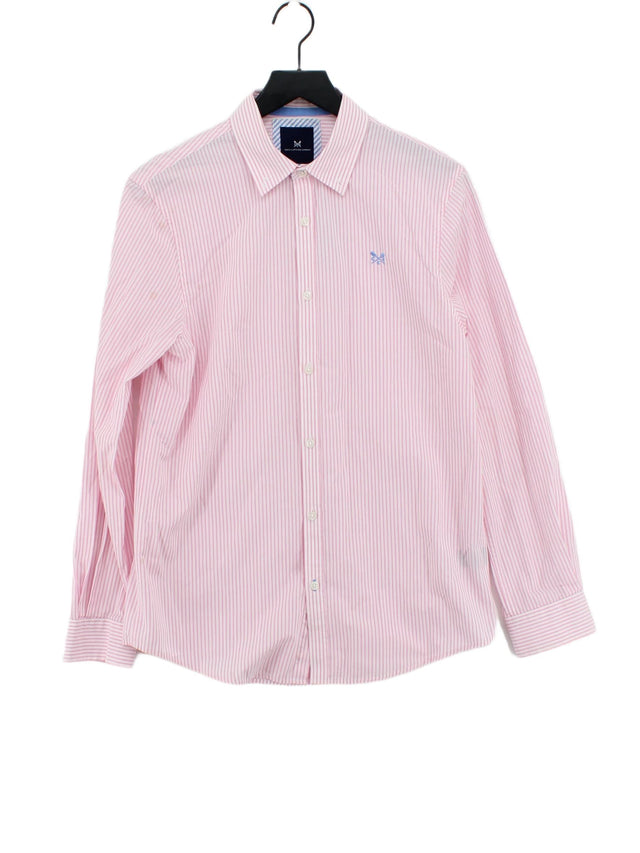 Crew Clothing Men's Shirt S Pink 100% Cotton