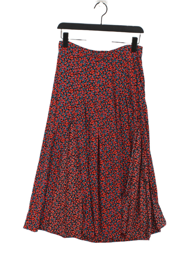 Zara Women's Maxi Skirt M Red 100% Viscose