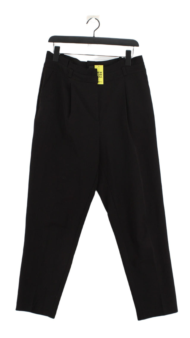 New Look Women's Suit Trousers UK 14 Black Polyester with Elastane