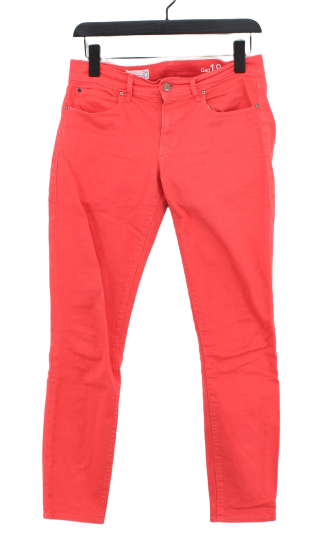 Gap Women's Jeans W 29 in Pink Cotton with Polyester, Spandex