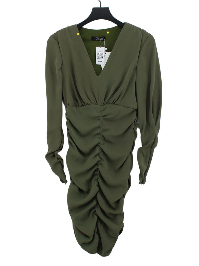 Gdg Actuel Women's Midi Dress M Green 100% Polyester