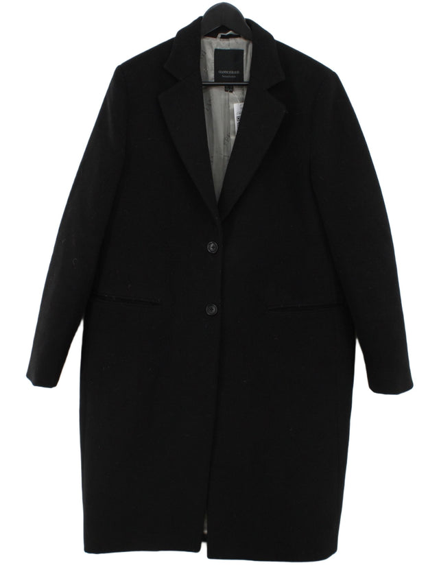 Gianni Feraud Women's Jacket UK 14 Black Polyester with Viscose