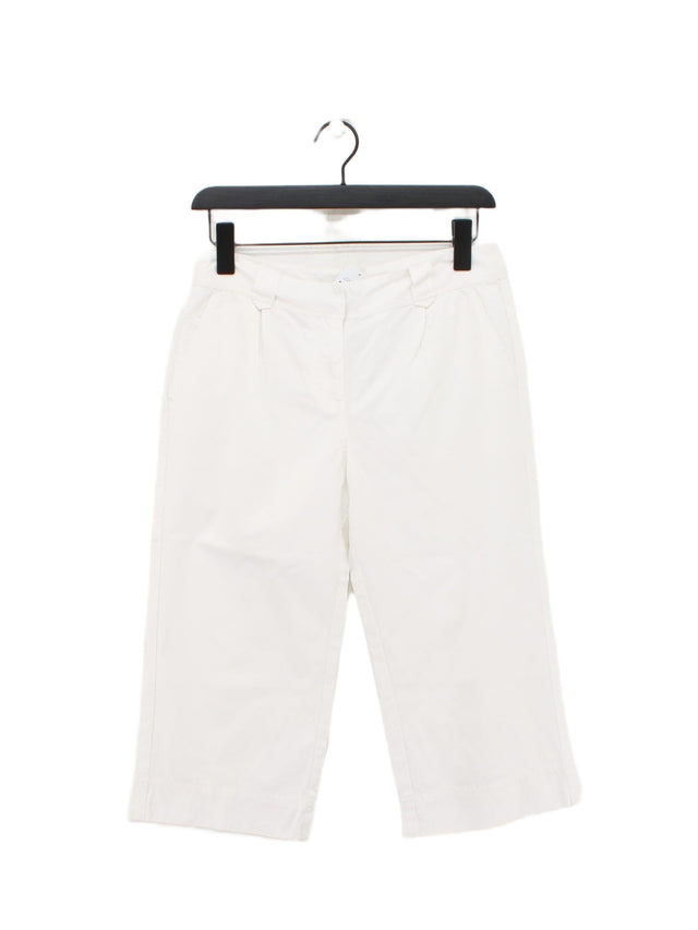 Monsoon Women's Shorts UK 8 White 100% Cotton