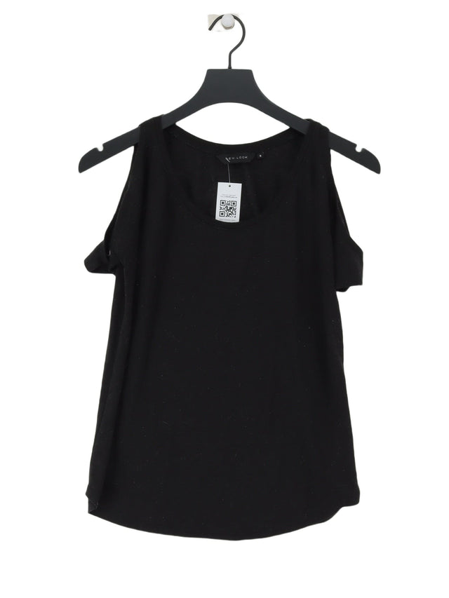 New Look Women's Top UK 8 Black Polyester with Other