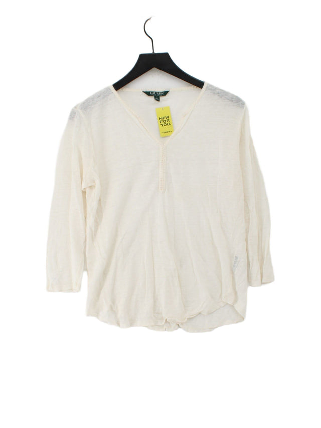 Ralph Lauren Women's Blouse M Cream 100% Other