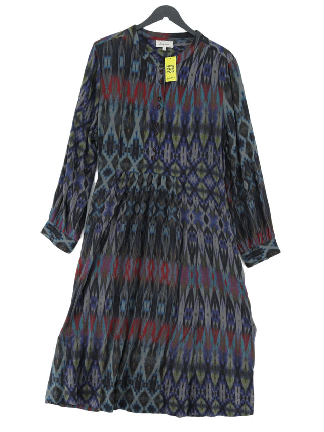 Sahara Women's Maxi Dress UK 14 Multi 100% Cotton