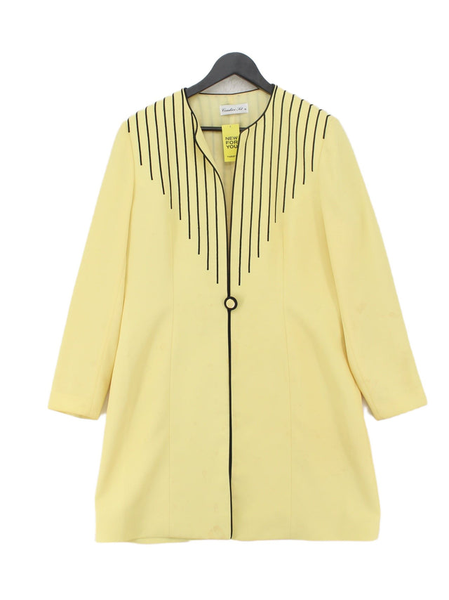 Condici Set Women's Coat UK 16 Yellow 100% Polyester
