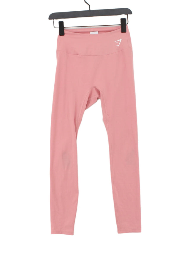 Gymshark Women's Leggings W 22 in Pink Polyester with Elastane