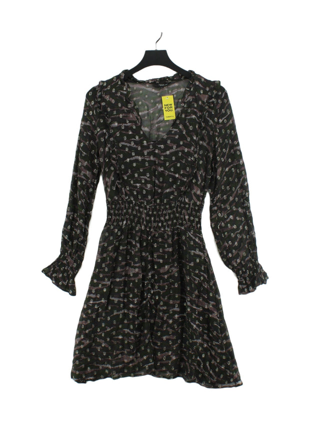 Next Women's Midi Dress UK 6 Multi Viscose with Other, Polyester