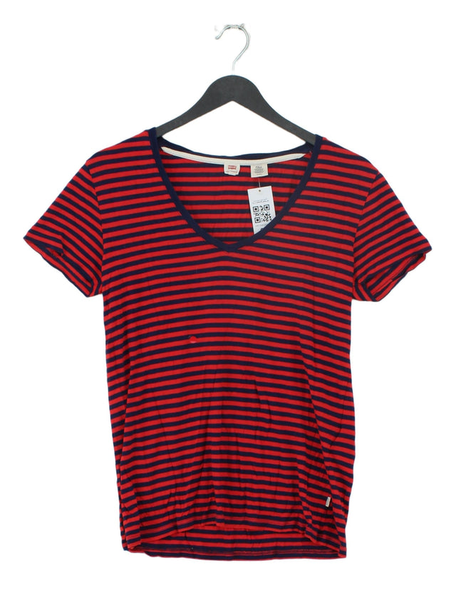 Levi’s Women's T-Shirt S Red 100% Viscose