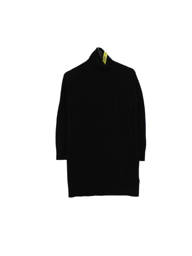 Massimo Dutti Women's Jumper XS Black Wool with Cashmere, Polyamide
