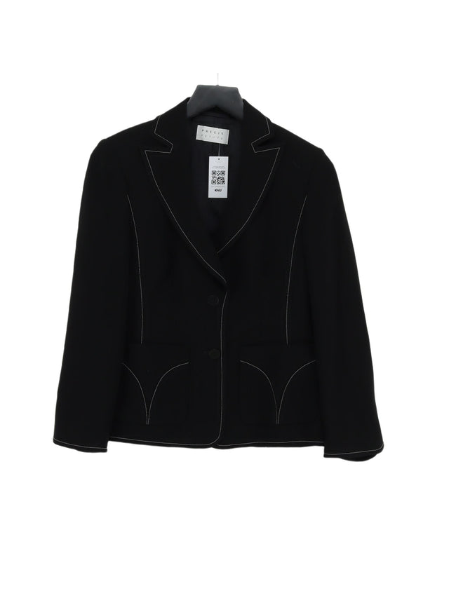 Precis Petite Women's Blazer UK 10 Black Polyester with Other