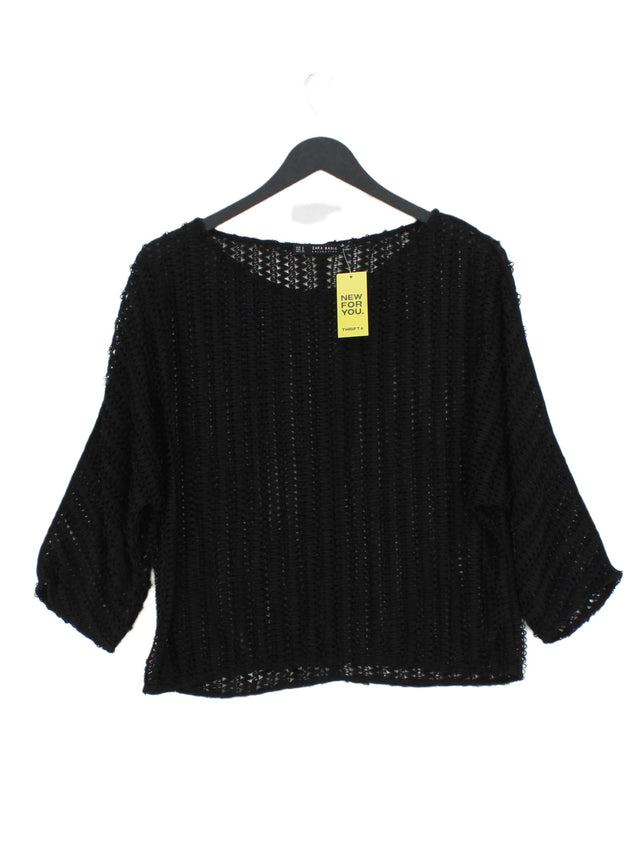 Zara Basic Women's Jumper S Black 100% Other