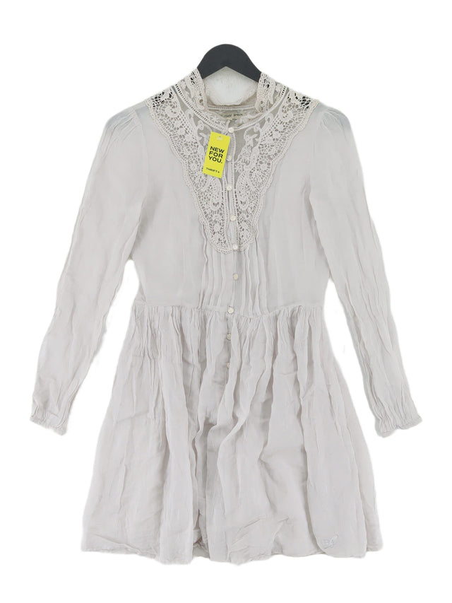 Pepe Jeans Women's Midi Dress XS Cream 100% Other