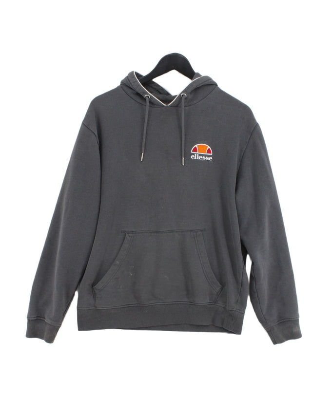 Ellesse Women's Hoodie L Grey Cotton with Polyester