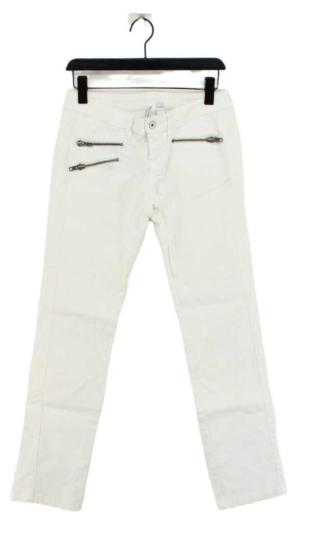 Mango Women's Jeans W 30 in White 100% Cotton