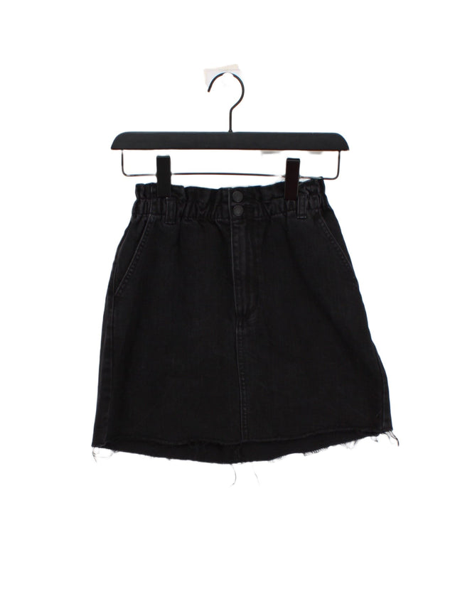 Hollister Women's Mini Skirt W 25 in Black 100% Cotton