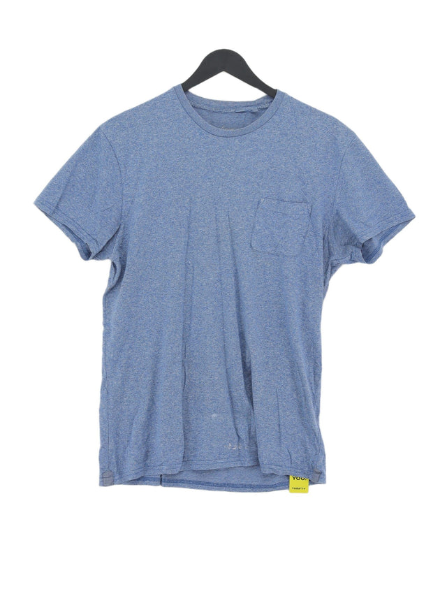 Linea Men's T-Shirt M Blue 100% Cotton