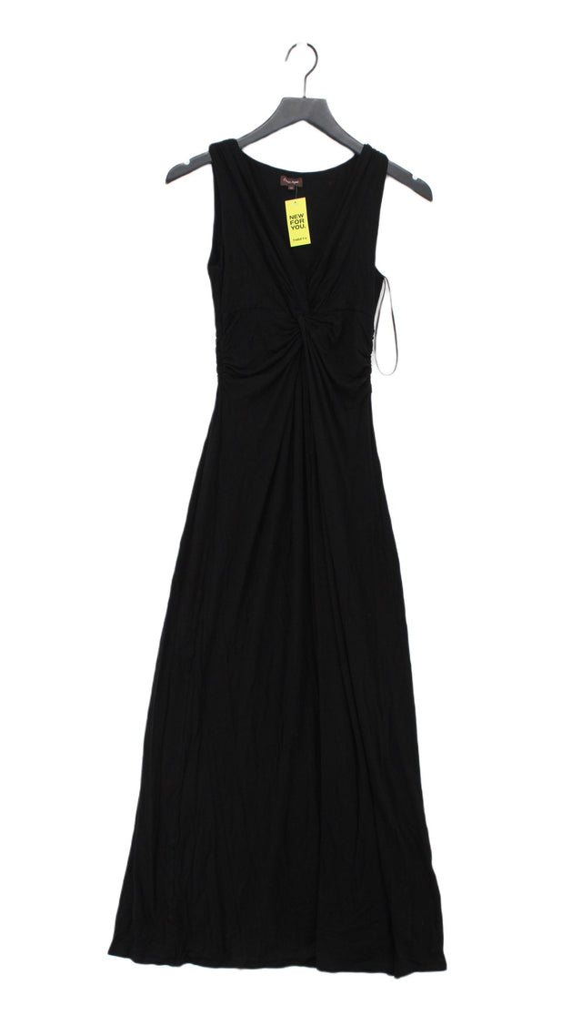 Phase Eight Women's Maxi Dress UK 10 Black Viscose with Elastane