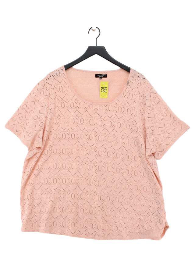 New Look Women's Mini Dress UK 26 Pink Elastane with Polyester