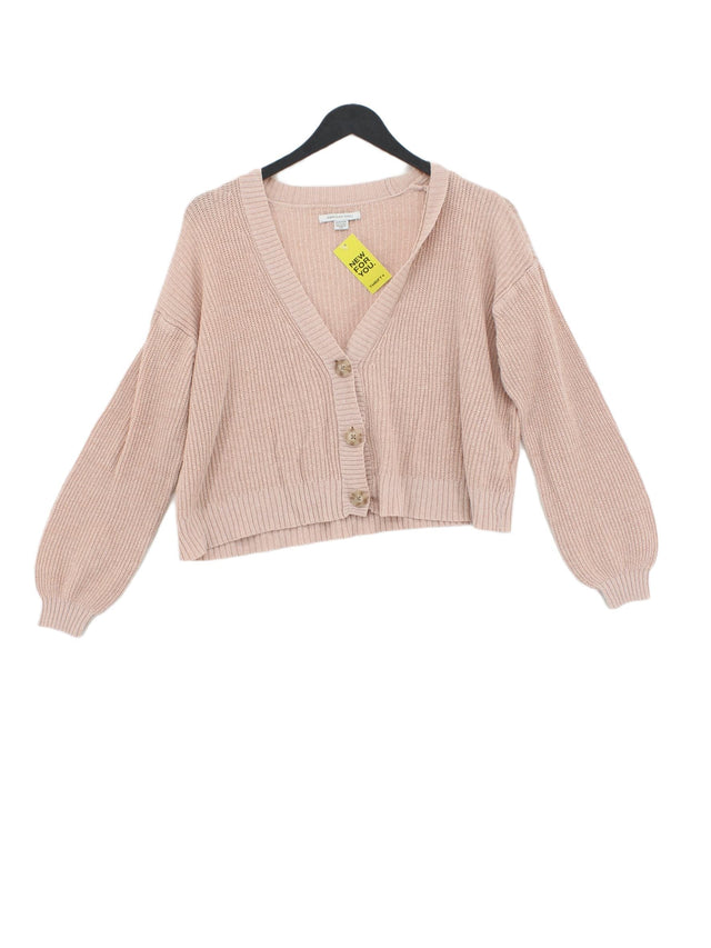 American Eagle Outfitters Women's Cardigan XS Pink Cotton with Acrylic