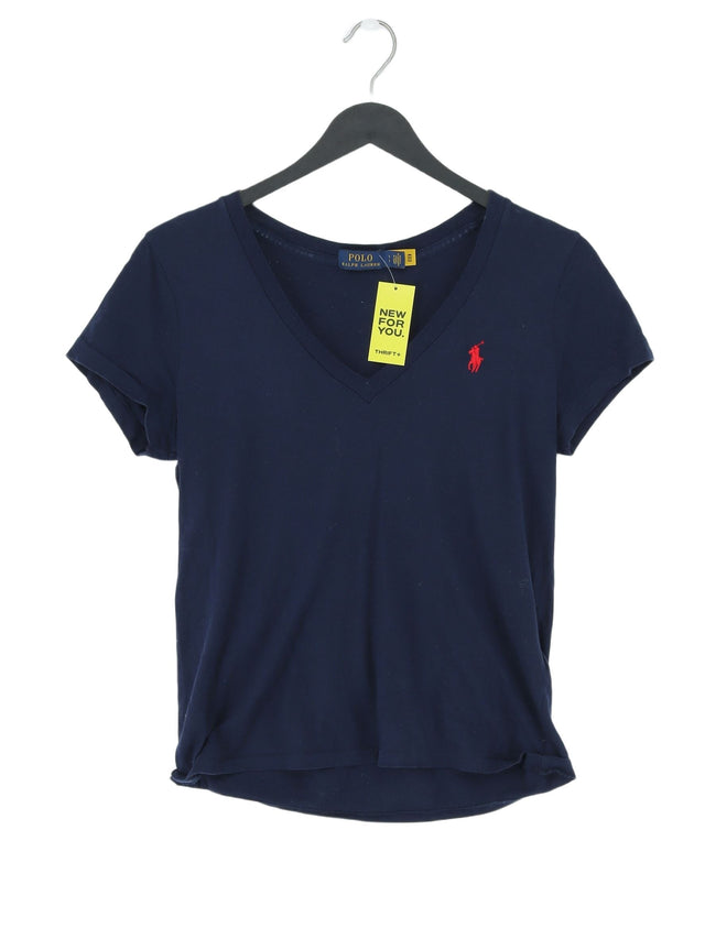 Ralph Lauren Women's T-Shirt S Blue 100% Cotton