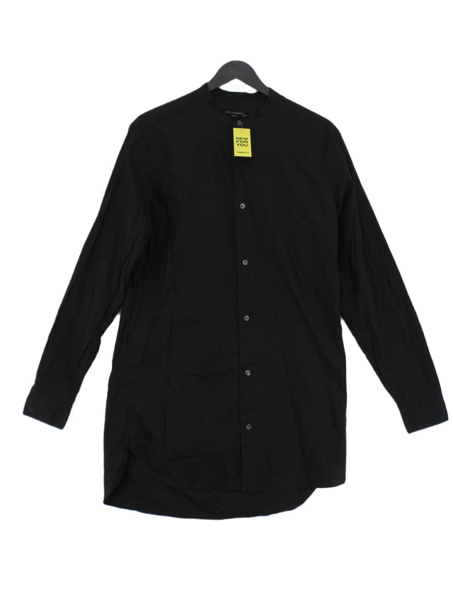 AllSaints Women's Midi Dress S Black 100% Cotton