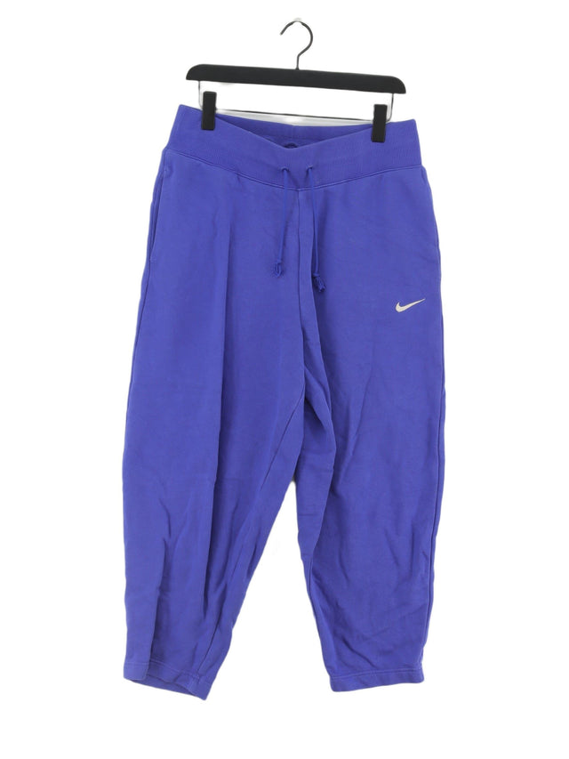 Nike Women's Sports Bottoms M Purple Cotton with Polyester