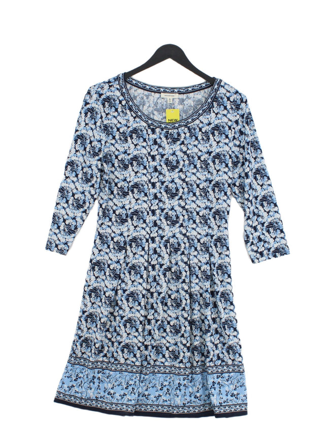 Max Studio Women's Midi Dress M Blue Polyester with Spandex