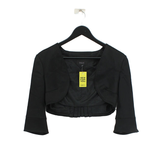 Coast Women's Blazer UK 10 Black Polyamide with Elastane, Other, Polyester