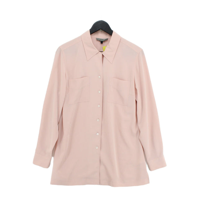 Jaeger Women's Blouse UK 12 Pink 100% Polyester