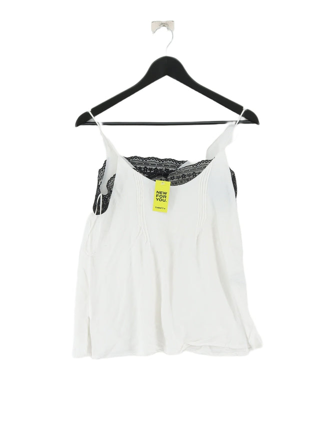 Zara Women's T-Shirt XS White 100% Viscose