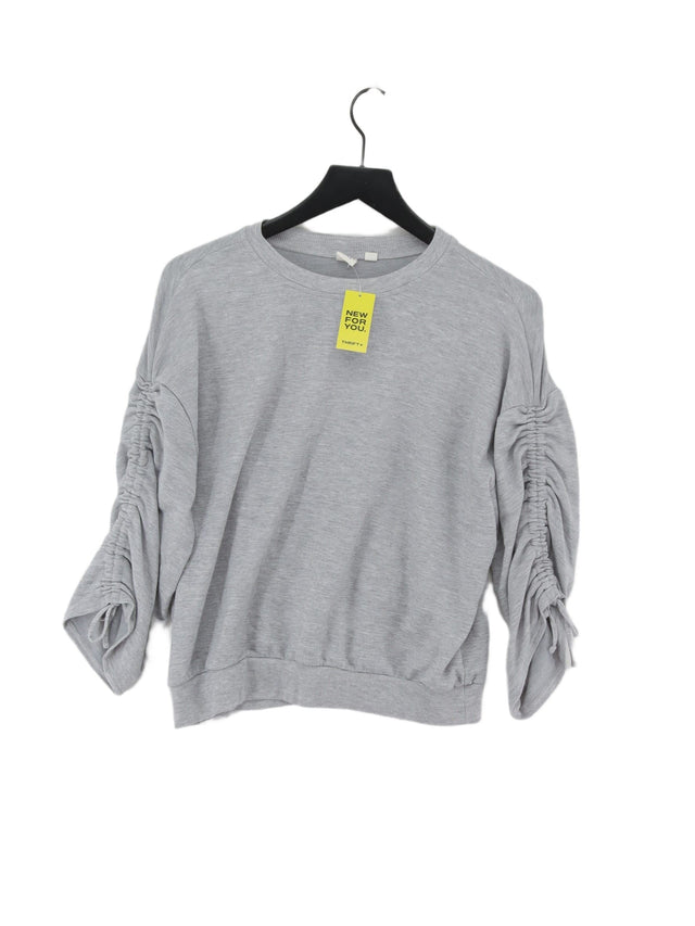 Gap Women's Top XS Grey Polyester with Elastane, Viscose