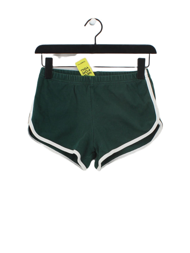 American Apparel Women's Shorts M Green 100% Cotton