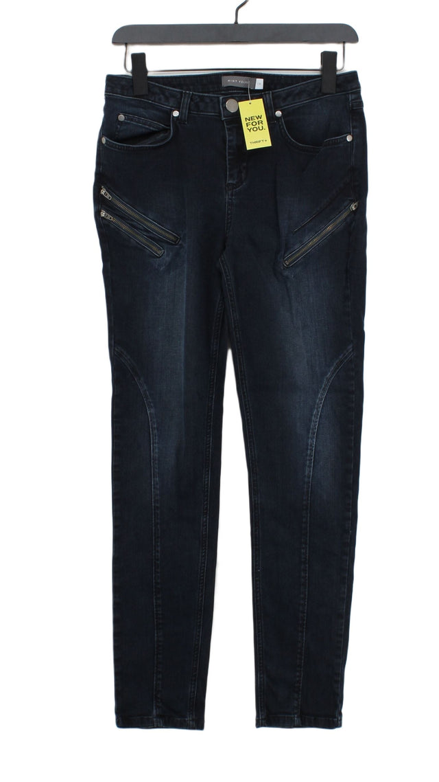 Mint Velvet Women's Jeans UK 12 Blue Cotton with Elastane