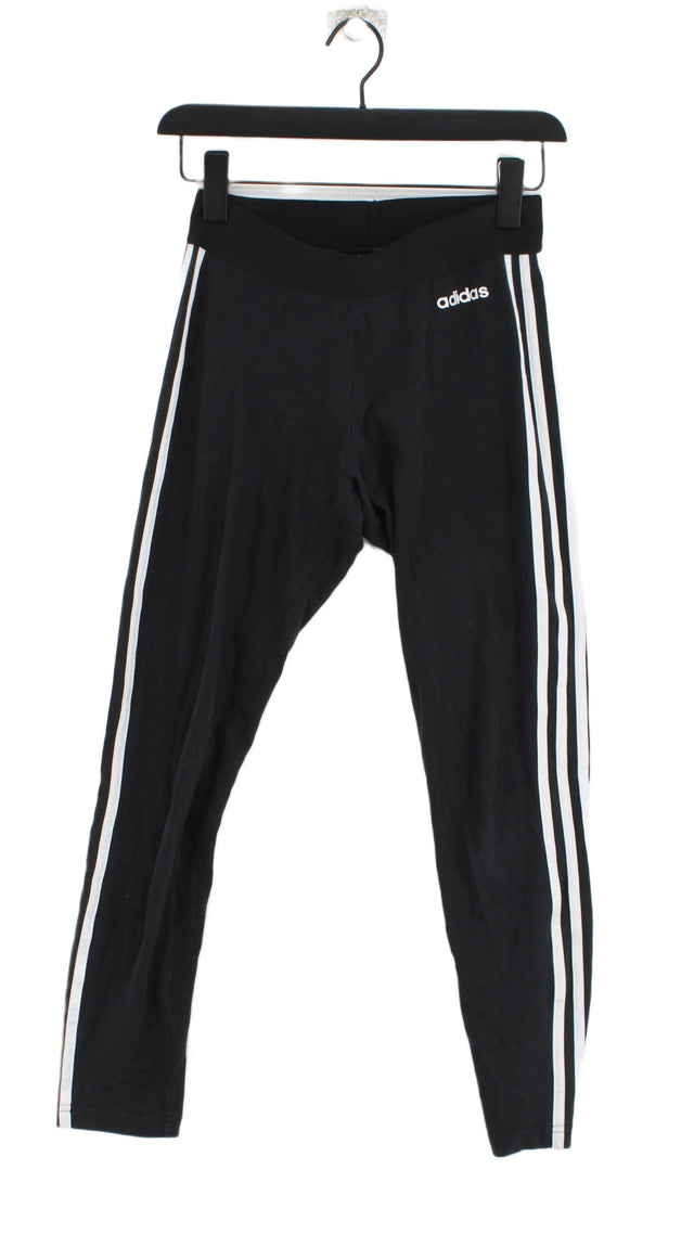 Adidas Women's Sports Bottoms S Black Cotton with Spandex